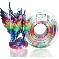 Stronghero3D PLA 1.75mm EX51 Rainbow 1kg 3D printera pavediens Ender3 3D printerim