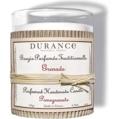 Durance granātābolu aromāta svece, istabas aromāts, 180 g, deg līdz 40 stundām, telpas piepildīšanas aromāts