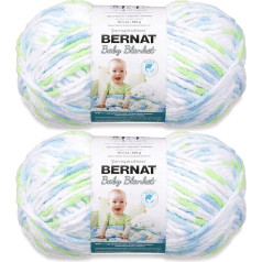 Bernat Baby Blanket Funny Prints dzija - 2 iepakojuma gabali 300 g / 10,5 oz - Poliesters - 6 Super Bulky - 220 jardi - Adīšana / tamborēšana