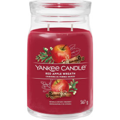 Yankee Candle Signature Scented Candle, liela svece ar ilgu degšanas laiku 