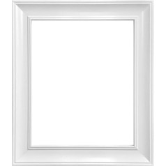 FRAMEES BY POST Scandi Vintage White plastmasas stikla fotorāmis, 36 x 24 collas