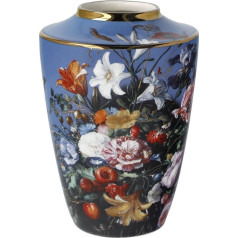 Goebel Artis Orbis Jan Davidsz De Heem 67-016-03-1 Porcelāna vasaras puķu vāze ar krāsainu motīvu 12,5 x 8,5 cm