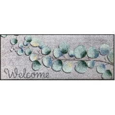 Salonloewe Shoe Parking Eucalyptus Welcome 030 x 075 cm Doormat Clean Mat Indoor Front Door Mat Indoor Dirt Trapper Outdoor Mazgājams ārā