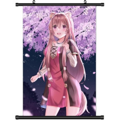 KARMA-X Large 60 x 90 cm Rise of the Shield Hero Kakemono Scroll Picture Anime Manga Fabric Poster Wall Scroll Poster Sienas aplikācija Dāvana Raphtalia