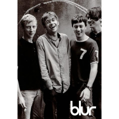 Blur #8 - 90. gadu indie grupa - Damon Albarn - mūzikas grupa - mūzikas leģendas - A3 plakāts - izdruka - bilde