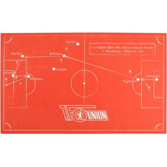 1. FC UNION Berlin Mat Tactics Board Durvju paklājs 75 x 45 cm sarkans