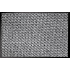 ID Mat 8012010 Cahors/Florac durvju paklājs, polipropilēns/PVC, 120 x 80 x 0,67 cm, pelēks, 80 x 120 cm