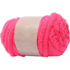 Amagogo Thick Chunky Yarn Svars dzija dzija Arm Adīšanas dzija Mazgājams tamborēšanas Bulky dzija Jumbo Tube dzija adīšanai sega Mat Tapestry Gulta žogs, Rose Red