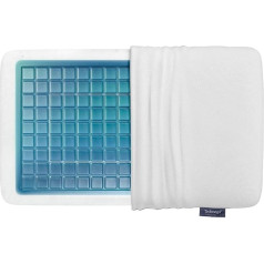 Technogel Pixel Deluxe kakla atbalsta spilvens, gēla spilvens (66cm x 40cm, 14), TG-PIL-ED14, balts