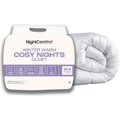 NightComfort Easy Care Antialerģiska sega 13,5 Tog Ziemas siltā, īpaši mājīgā sega King