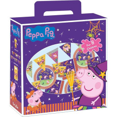 (Fix 1/1) Peppa Pig Helovīns kastītē - 41 gab. trauku komplekts