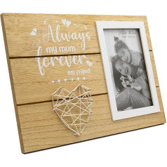 Thetford Design Love Mother Heart String Art Picture Frame (4 x 6) - Always My Mum Forever My Friend - dāvanas ideālai mammai Mātes diena