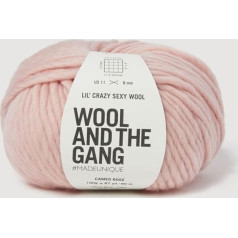 Wool and the Gang, Lil' Crazy Sexy Cameo Rose Wool 100g Chunky