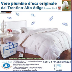 SEASONS Goose Down sega Divvietīga gulta Vienvietīga gulta Piazza E MEZZA cm 200 x 200 cm Bianco