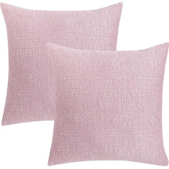 Decoratea spilvenu pārvalki 60x60cm Dekoratīvs žakarda spilvena pārvalks 2 Pack dīvānam Gulta terasei Dzīvojamā istaba Square Soft Modern (Solid Color)