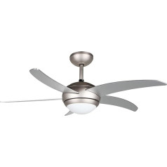 Orbegozo CP 53132 A - Griestu ventilators ar gaismu un tālvadības pulti, 5 līstes, 112 cm, jauda 55 W un 3 ātrumi