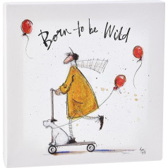 Sam Toft BORN TO BE WILD CANVAS WALL ART 30 X 30 CM MULTI COLOUR 30 X 30 X 3,8 CM