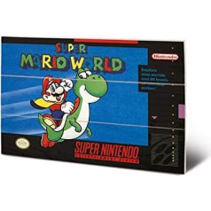 Nintendo Super(Super Mario World) Koka mākslas darbu druka 29,5 x 20 cm