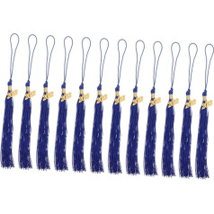 Amosfun 12st 2023 Pendant Tassel 2022 Graduation Cap Tassel Key Ring Tassels Mass 2022 Tassel Graduation Edge Embellishments for Crafts Grade Kleita Graduate Polyester