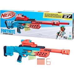 Nerf Fortnite Storm Scout Blaster, Nerf teleskops, 6 šautriņu klipu magazīns, 6 Nerf Elite šautriņas, Bolt Action