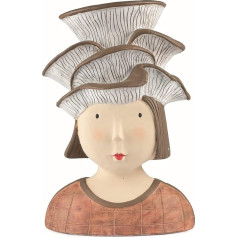 baden Import Lady Head Decorative Head Lady with Mushroom as Hat