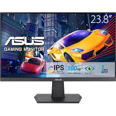 ASUS Eye Care VA24EHF - 24 collu Full HD monitors - bezrāmju, bez mirgošanas, zilās gaismas filtrs, adaptīvā sinhronizācija - 1 ms MPRT, 100 Hz, 16:9 IPS panelis, 1920 x 1080 - HDMI, melns