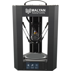 MALYAN M300 Mini Delta 3D printeris - gatavs FDM 3D printeris bērniem un iesācējiem, iepriekš instalēta MicroSD karte ar izdrukājamiem 3D modeļiem, drukas izmērs 110 x 120 mm