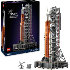 LEGO Ikonas NASA Artemis starta rampa, dāvanu, dzīvojamās istabas vai biroja rotājums, konstruktors pieaugušajiem, ar kosmosa kapsulu Orion un starta rampām, ekskluzīvi Amazon 10341