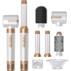 Стайлер для волос Airstyler 7 в 1, фен-щетка UKLISS, щетка для горячего воздуха, фен, утюжок для завивки волос, щетка для выпрямления волос с высокоск