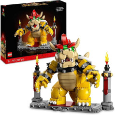 LEGO Super Mario Varenais Bowser 3D modeļu komplekts, liels kolekcionējams locītavu figūriņu komplekts, ietver duelplatformu, dāvanu ideja faniem, ko var izstādīt kā telpas dekoru 71411