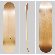 ybaymy Skateboard Deck 2 Pack Blank 31 x 8 Inch Plain Skateboard Deck 7 Layer Maple Blank Skateboard Deck for Art Skateboard Plain Deck for Beginners Teens Adults