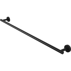 KES SUS 304 Towel Rail Black Towel Rail Nerūsējošā tērauda vannas dvieļu turētājs 80 cm sienas A2000S80-BK