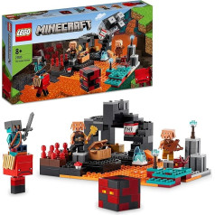 LEGO 21185 LEGO 21185 Minecraft The Netherbastion Action Toy ar figūriņām, ieskaitot Piglin, komplekts zēniem un meitenēm no 8 gadiem