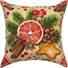 Brvsk Mulled Wine Counted Cross Stitch Kit 16 x 16 collu apdrukāts audekls Eiropas kvalitāte