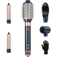 Airstyler 5 in 1, NDLT 110 000 RPM, augstas koncentrācijas negatīvs Lonen Multi-Hair Styler, matu žāvētājs, matu žāvētāja birste, iztaisnošanas birste, curling gludeklis ātrai žāvēšanai Curling iztaisnošanas un