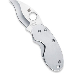 Spyderco Erwachsene Messer Edelstahlmesser mit gerader Kante Outdoormesser-Cricket-Länge geschlossen: 6.98 cm Typ: Framelock, Mehrfarbig, Nicht zutreffend