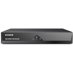 SANNCE 8CH 1080P DVR ierakstīšanas videoreģistrators CCTV drošības sistēma Digitālā video H.264 HDMI atbalsts Audio ierakstīšana Kustības kontrole E-pasta trauksme