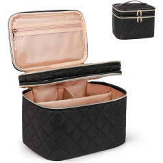 Twofold Große Make-up-Tasche, 01-schwarz, L, Make-up-Tasche für Damen