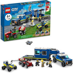 LEGO City policijas mobilā vadības mašīna 60315 konstruktors; rotaļu komplekts bērniem no 6 gadu vecuma (436 detaļas)