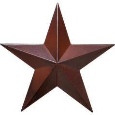 EcoRise Barn Star - Metāla zvaigznes āra Texas Stars Art Rustic Vintage Western Country Farmhouse sienas dekori (11