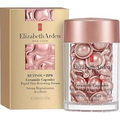 Elizabeth Arden - Ceramide und Retinol Serum Kapseln, reduziert feine Linien und Falten, verbessert den Hautton und die Textur, Einzeldosis, 1 x pro Nacht auftragen