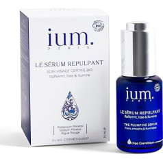 IUM Paris - Repulptējošs sejas serums - ar dabīgo kāliju un nātriju bagātināts sejas serums - uzlabo sejas krāsu, izlīdzina ādu - 30 ml, organisks un vegānisks