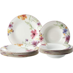 Villeroy & Boch Mariefleur 10-4100-7609 12 gabalu pusdienu komplekts no porcelāna Premium