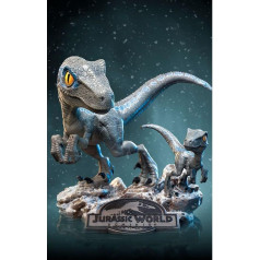 Iron Studios Jurassic World Le Monde d'après Mini Co. PVC Blue and Beta 13 cm figūriņa