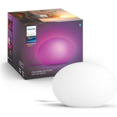 8Philips Hue White & Colour Ambiance Flourish galda lampa, aptumšojama, 16 miljoni krāsu, vadāma ar lietotni, saderīga ar Amazon Alexa (Echo, Echo Dot)