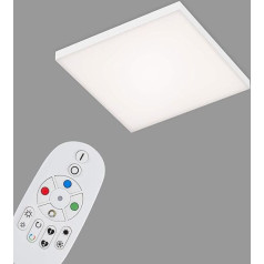 Briloner Leuchten LED paneļa griestu gaisma Dimmable bez rāmja Krāsu temperatūras regulēšana RGB ar tālvadības pulti 16 W 1800 lūmenu Balta 295 x 295 x 57 mm (D x Š x V)