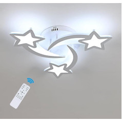 Goeco LED dimmable griestu gaisma, 30 W 3375 LM LED griestu gaisma ar tālvadības pulti, griestu apgaismojums guļamistabai, ēdamistabai, viesistabai, diametrs 50 cm