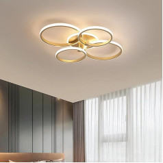 Becailyer moderns griestu gaisma Zelta Dimmable Remote Control griestu gaisma 4 Ring Flush Mount akrila griestu gaisma dzīvojamā istaba guļamistaba virtuve