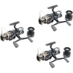 BESPORTBLE 3St Angelrolle aus Metall Baitcaster Rolle Angelausrüstung Rollen zum Fliegenfischen Keine Gap-Angelrolle Wels Rolle Rad Fisch Draht Angelzubehör Meeresangeln Spule Doppelte Tasse