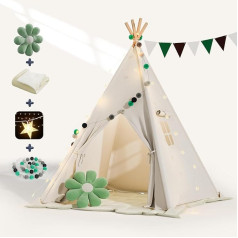 Teepee telts bērniem, Tippi bērnu telts Bērnu telts Bērnu telts iekštelpām Kokvilna Bērnu Teepee spēļu telts Lasīšanas telts Cuddly Corner Bērnu istabas apdare